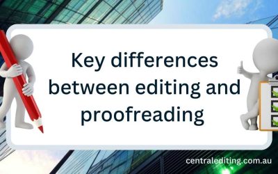 Editing vs proofreading
